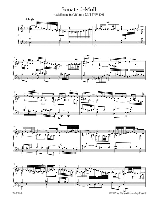 Suites, Partitas, Sonatas transcribed for Harpsichord
