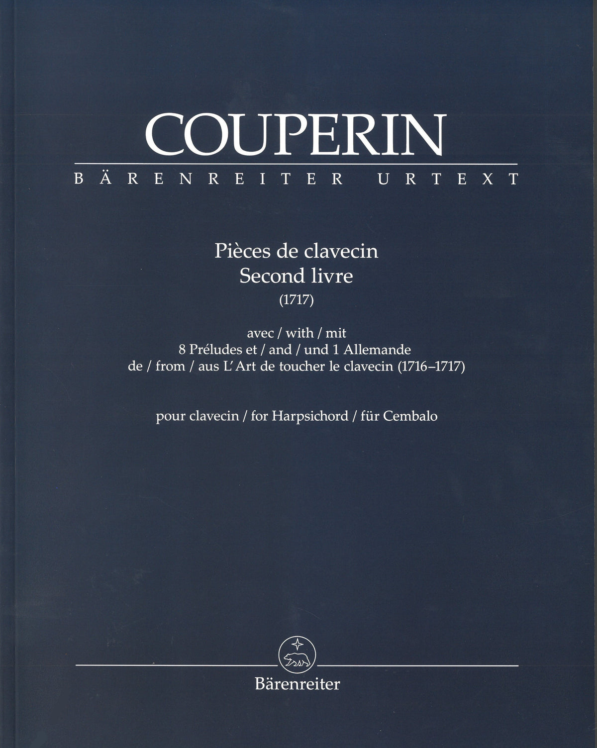 Pieces de clavecin Second livre (1717) - チェンバロのための