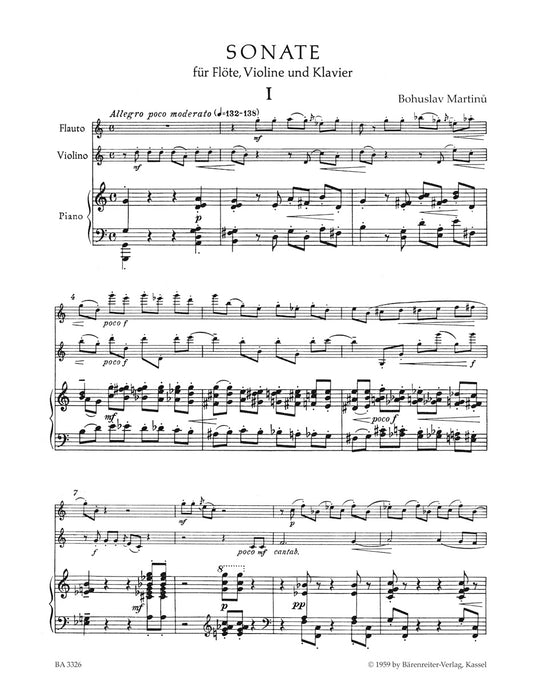Sonata for Flute, Violin and Piano