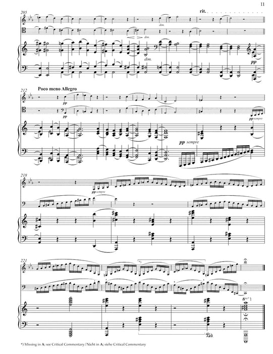 Trio for Klarinette (Viola), Violoncello and Piano Op.114