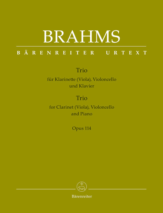 Trio for Klarinette (Viola), Violoncello and Piano Op.114