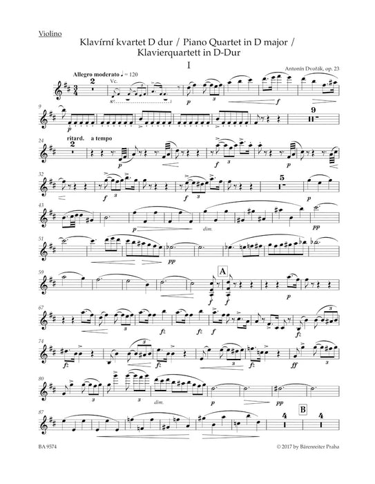 Piano Quartet Op.23 D-dur