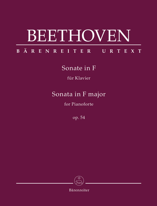 Sonata for Pianoforte in F major op.54