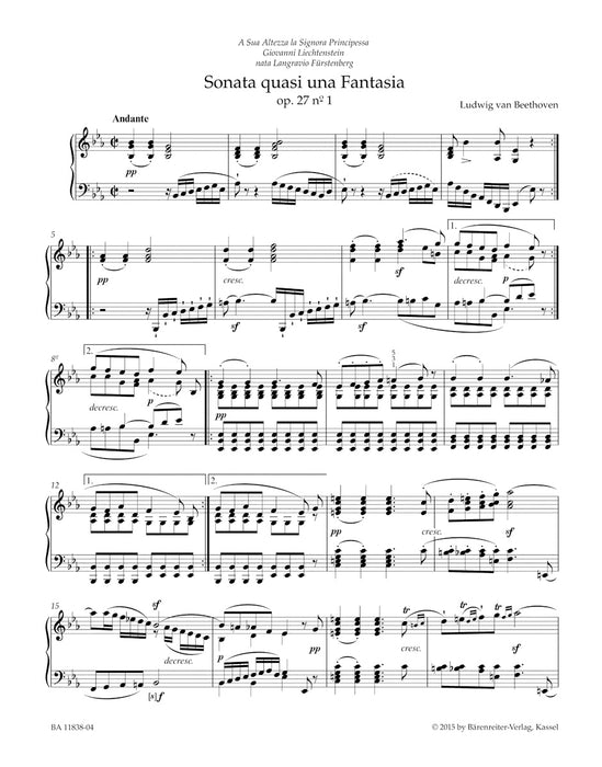 Sonata Op.27-1/Op.27-2