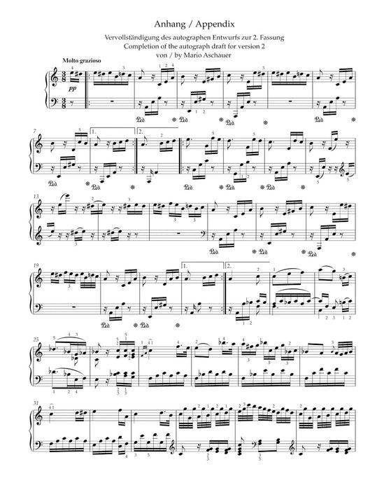 Bagatelle for Piano in A minor WoO 59 "Fur Elise"