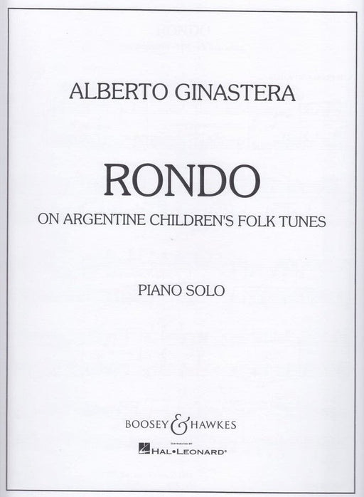Rondo on Argentine children's folktunes