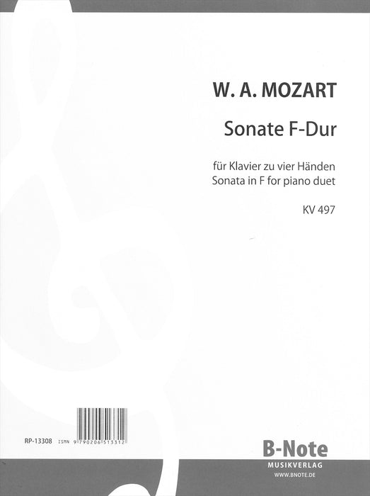 Sonate F-Dur KV497(1P4H)