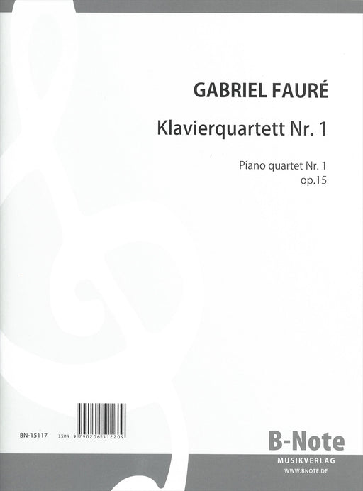 Klavierquartett Nr.1 Op.15