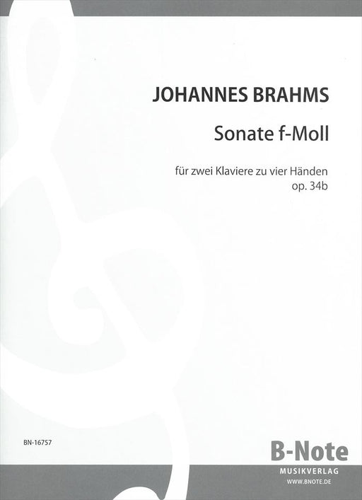 Sonate f-Moll fur zwei Klaviere op.34 b (2P4H)