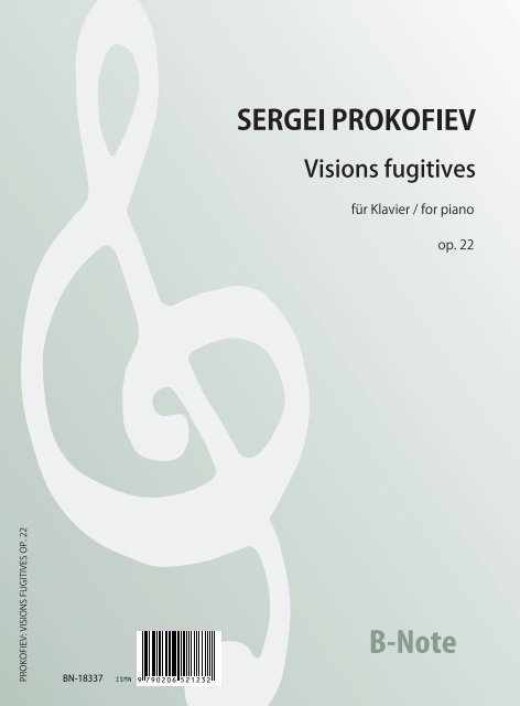 Visions fugitives for piano op.22