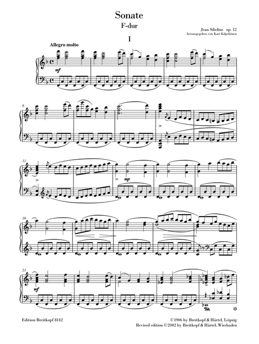 Sonate F-dur Op.12