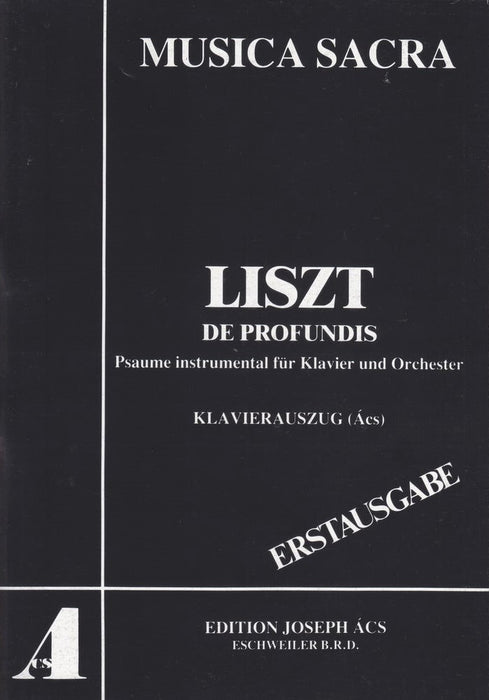 De Profundis -Psaume instrumental fur Klavier und Orchester