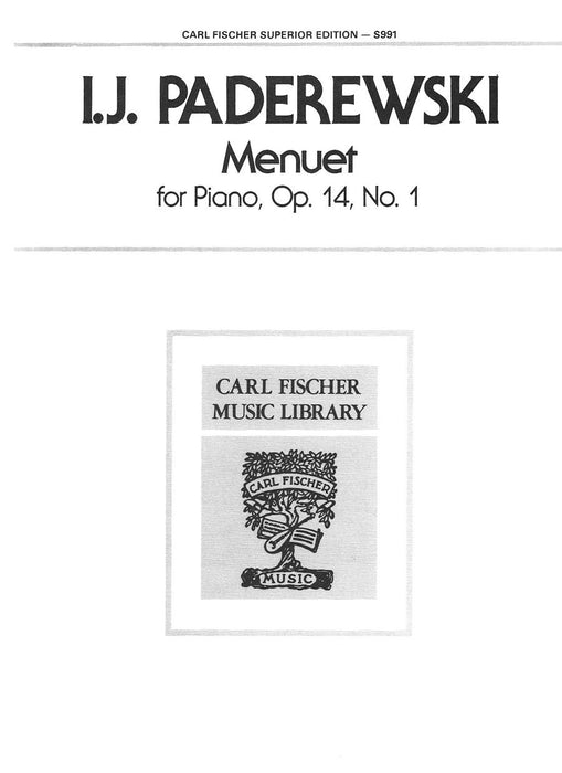 Menuet for Piano, Op.14, No.1