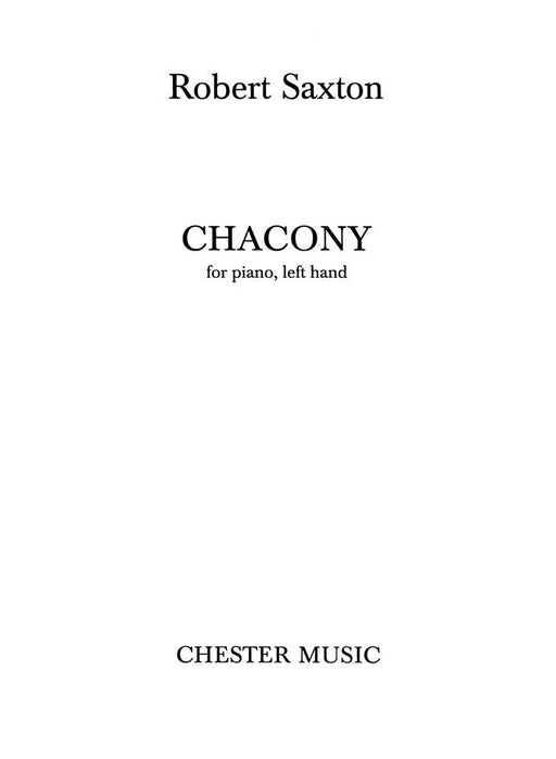 Chacony for piano, left hand