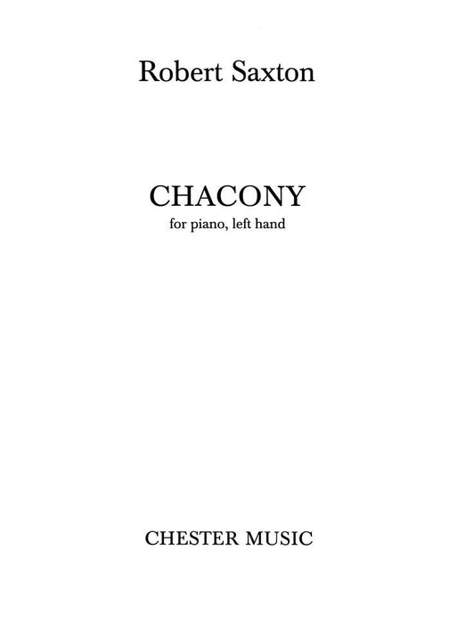 Chacony for piano, left hand