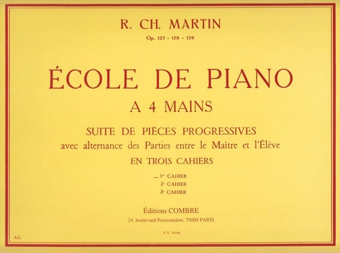 Ecole de Piano a 4 mains 1er cahier Op.127(1P4H)