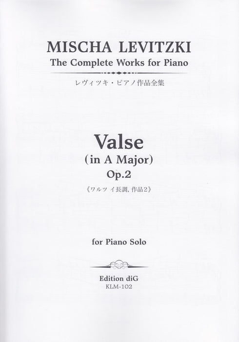 Valse in A major Op.2