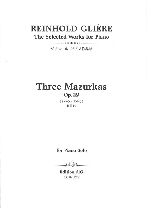 3 Mazurkas Op.29