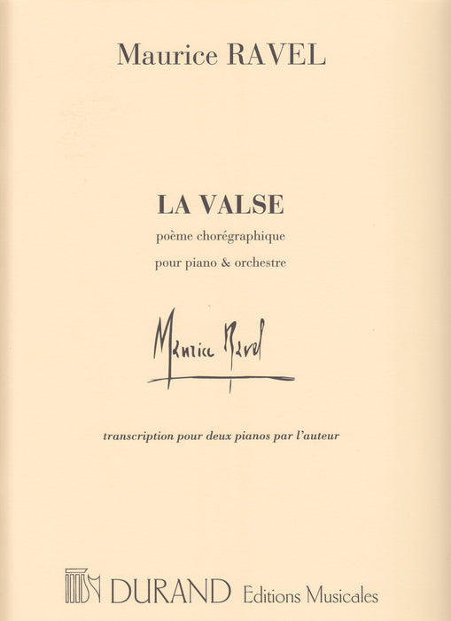 La valse -poeme choregraphique pour piano et orchestre