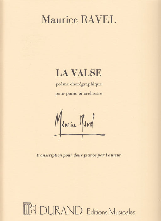 La valse -poeme choregraphique pour piano et orchestre