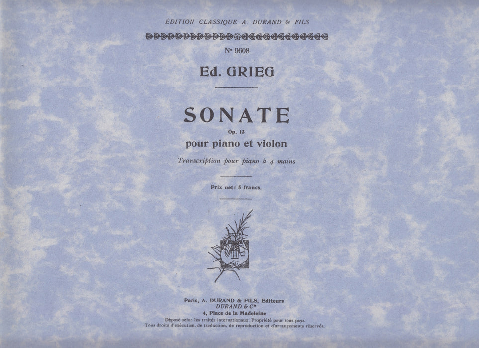 Sonate pour piano et violon Op.13 (1P4H)