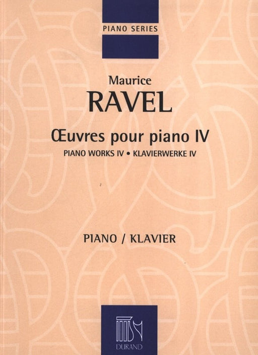 Oeuvres pour piano IV