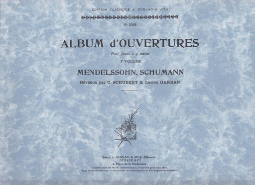 Album d'Ouvertures pour piano a 4 mains Vol.3 (1P4H)