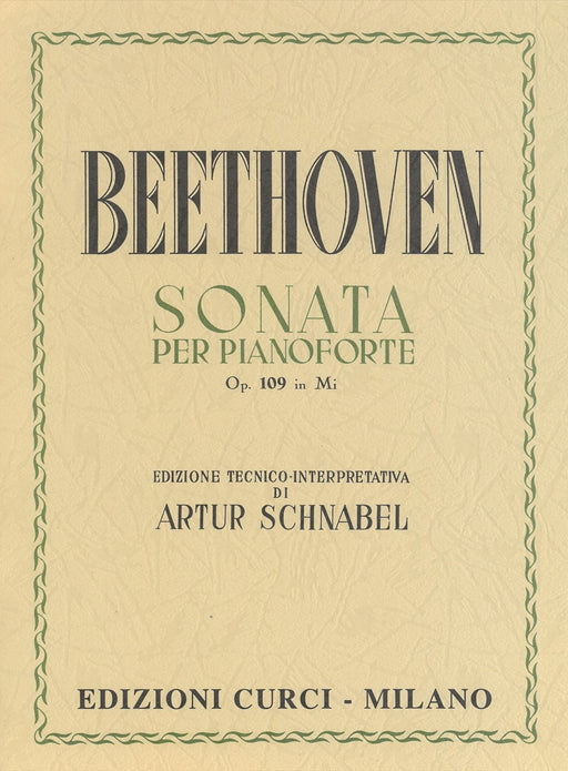 Piano Sonata No.30 E-dur Op.109