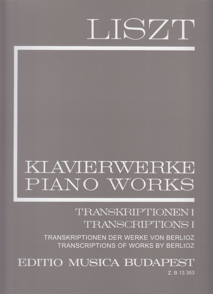 LISZT/独奏用改編曲集ⅠX 新リスト全集シリーズⅡ/24 EMB II/16 TRANSKRIPTIONEN I LISZT:KLAVIERWERKE - 新リスト全集 2/16
