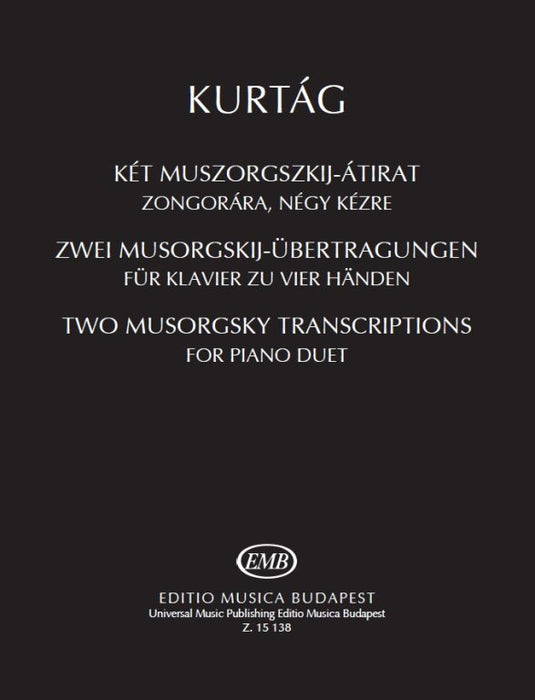 Two Musorgsky Transcriptions for Piano Duet（1P4H）