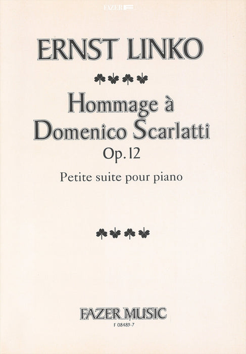 Hommage a Domenico Scarlatti Op.12　Petite suite pou piano