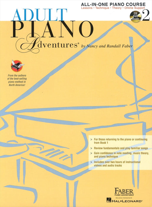 Adult Piano Adventures Lesson Book 2 with CDs (Audio and MIDI)