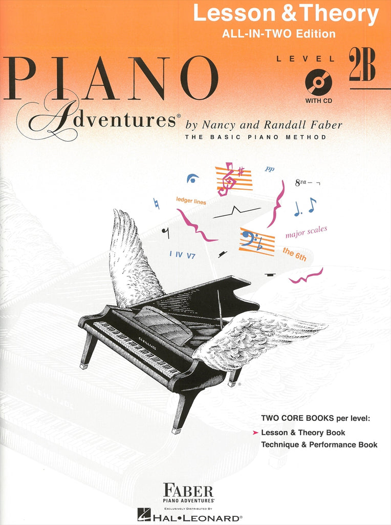 英語版] Piano Adventure Lesson＆Theory Level 2B All-in-Two(CD付