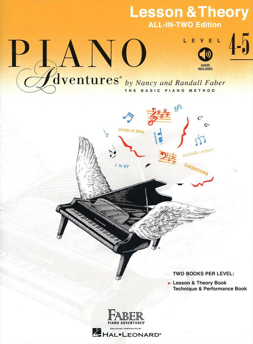[英語版]Piano Adventure Lesson＆Theory Level 4-5 All-in-Two Edition