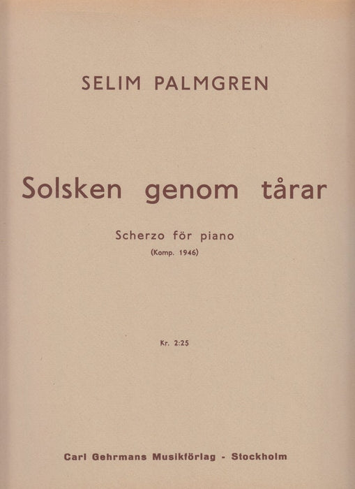 Solsken genom tartar -Scherzo for piano