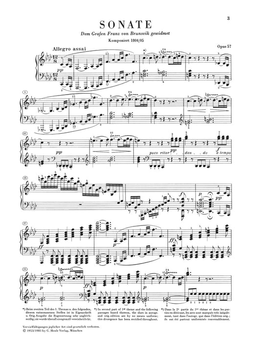 Piano Sonata No.23 f-moll Op.57 [Appassionata]