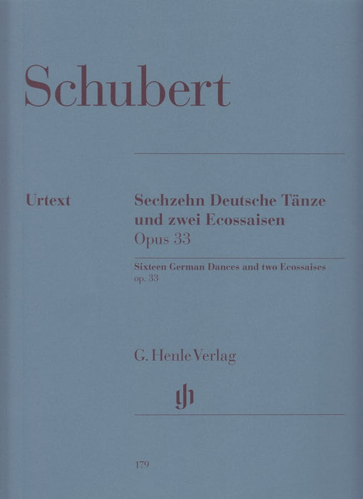 16 Deutsche Tanze und 2 Ecossaisen Op.33 D783