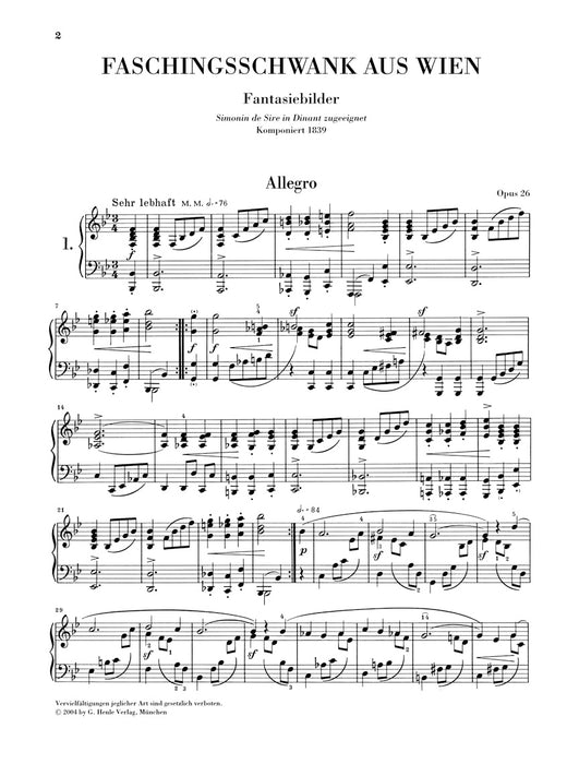 Faschingsschwank aus Wien Op.26 - ウィーンの謝肉祭の道化