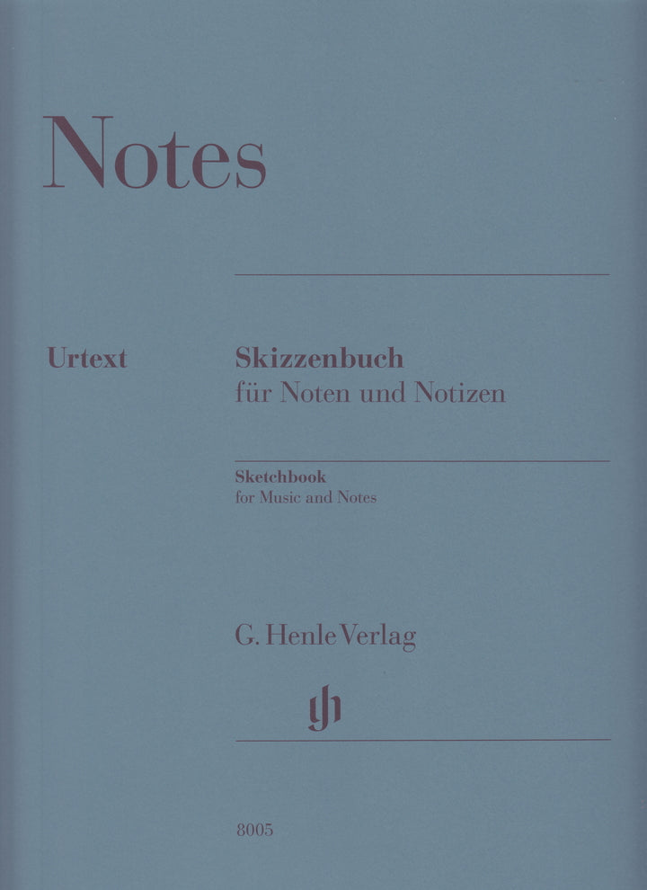 Skizzenbuch fur Noten und Notizen - ヘンレ社製 5線ノート — 楽譜専門店 Crescendo alle