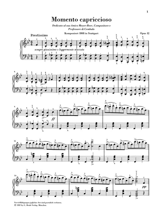 Ausgewahlte Klavierwerke (Konzertstucke, Variationen)