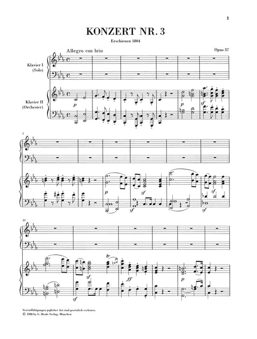 Klavierkonzert Nr.3 c-moll Op.37