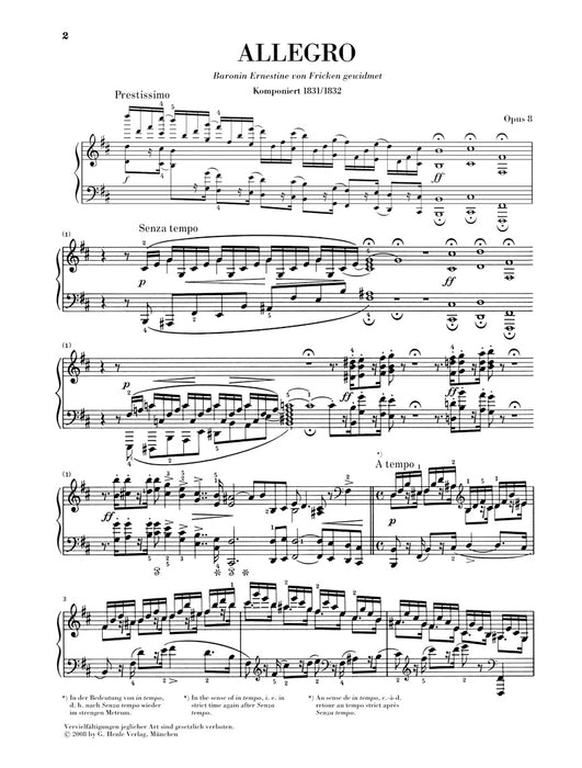 Allegro h-moll Op.8