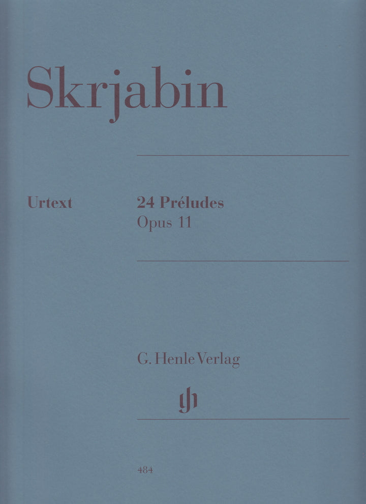 24 Preludes Op.11 - 24の前奏曲 作品11 - スクリャービン — 楽譜専門