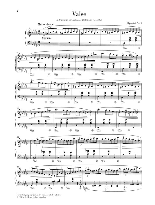 Walzer Op.64-1 Des-dur [Minute]
