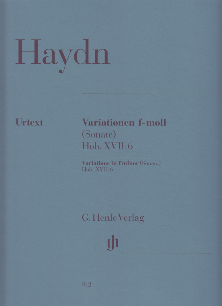 Variationen f-moll (Sonate) Hob.17:6 - アンダンテと変奏曲 ヘ短調