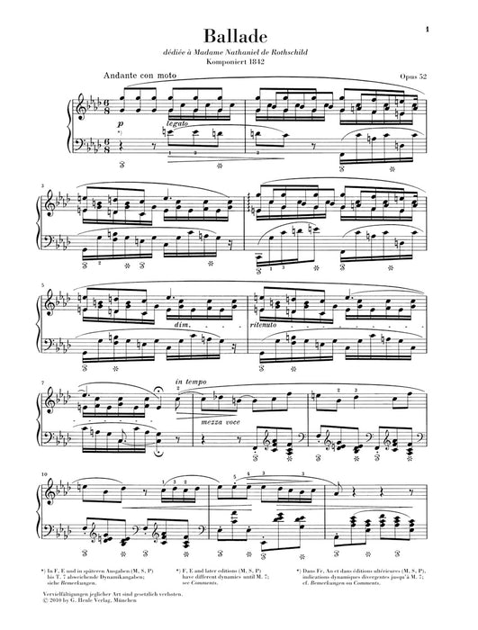 Ballade f-moll Op.52