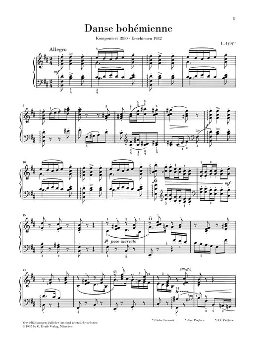 Piano Works Volume 1