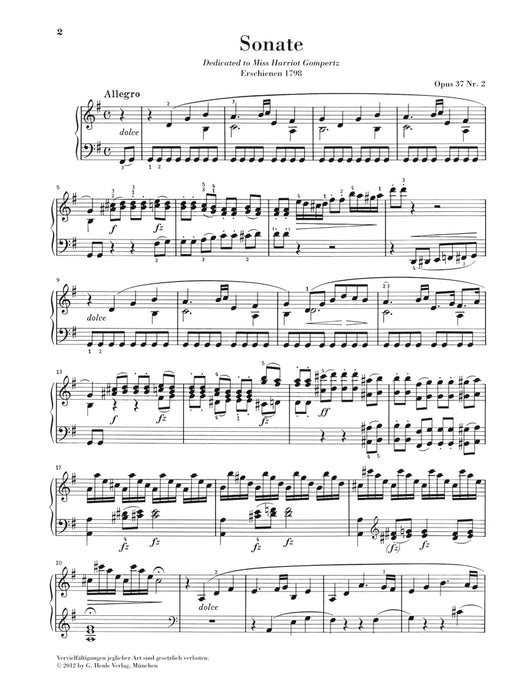Piano Sonata G-dur Op.37-2