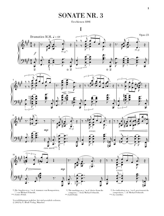 Piano Sonata No.3 fis moll Op.23