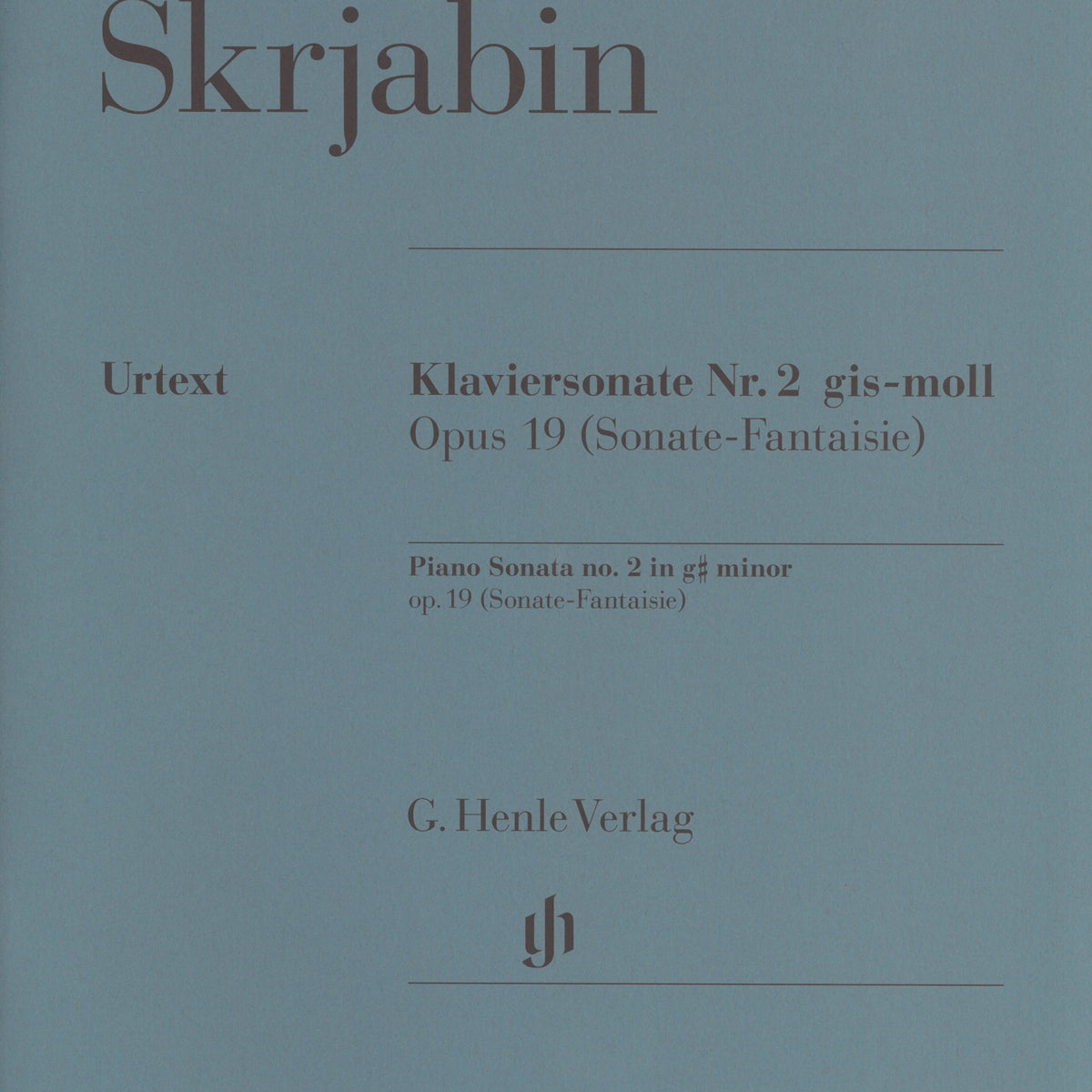 Piano Sonata No.2 gis-moll Op.19 